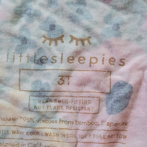 LITTLE SLEEPIES SECRET GARDEN TWO PIECE PAJAMAS SET - Picture 4 of 5
